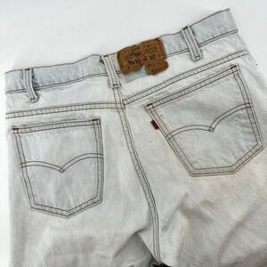 Vintage Levis 509 Orange Tab Jeans Mens 32x30 Light Wash Blue Denim Made in USA